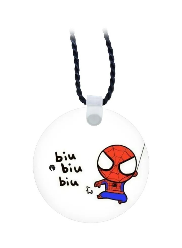 Spider Man Printed Pendant Necklace