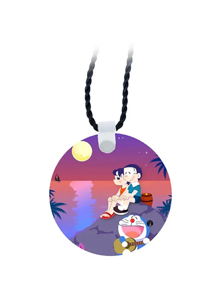 Doraemon Printed Pendant Necklace