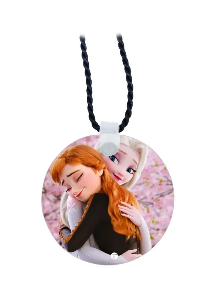 Disney Frozen Anna And Elsa Printed Pendant Necklace