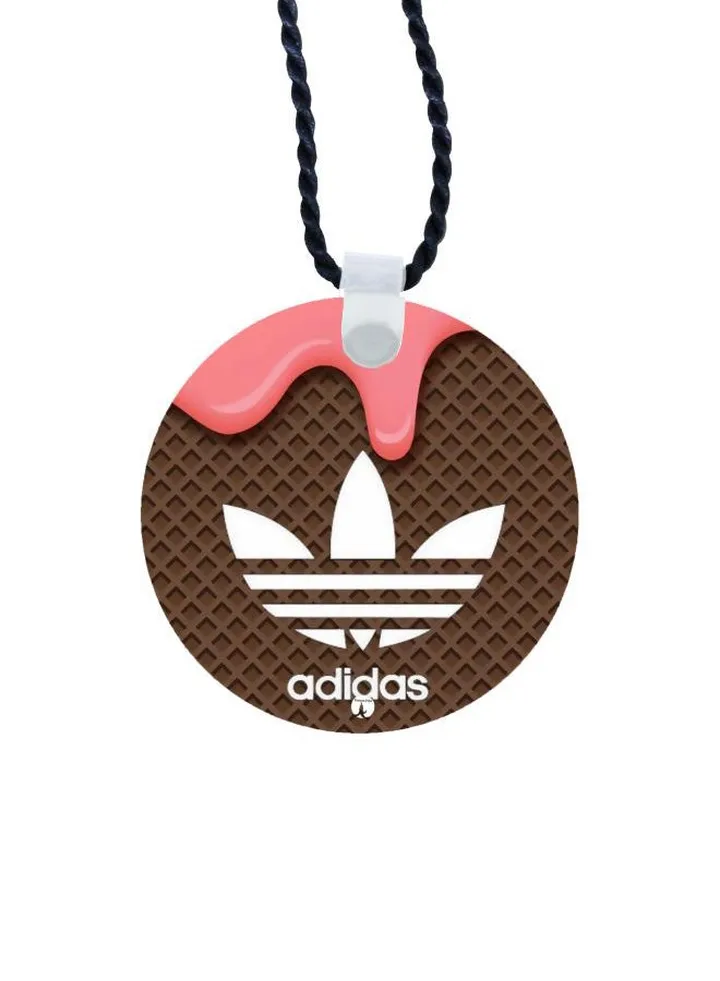 Adidas Logo Printed Pendant Necklace