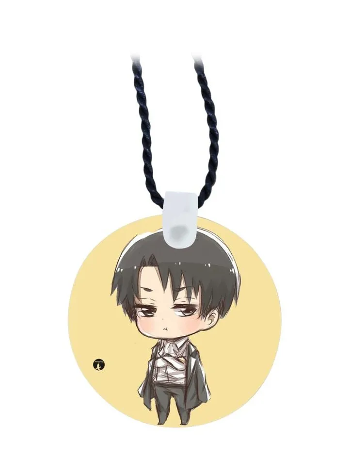 Levi Chibi Printed Pendant Necklace
