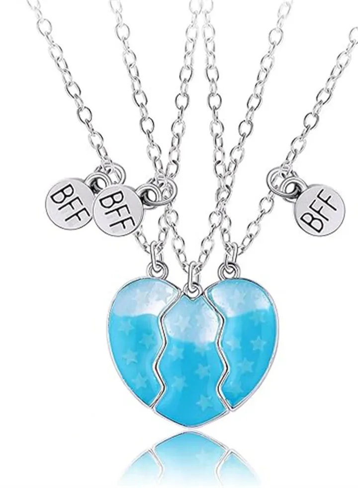 Best Friend Necklace Half Heart Pendant Friendship Necklace BFF Necklace for Valentine Heart Necklace Sister Necklace Set Jewelry Birthday Valentine Gift for friend