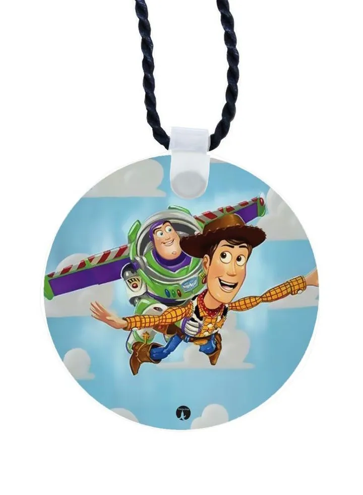 Buzz And Woody Printed Pendant Necklace
