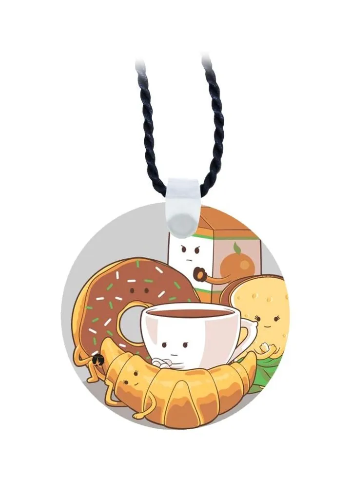 Cartoon Printed Pendant Necklace