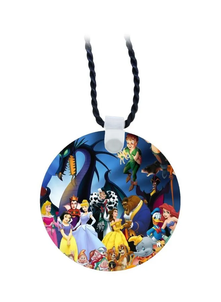 Cinderella Printed Pendant Necklace