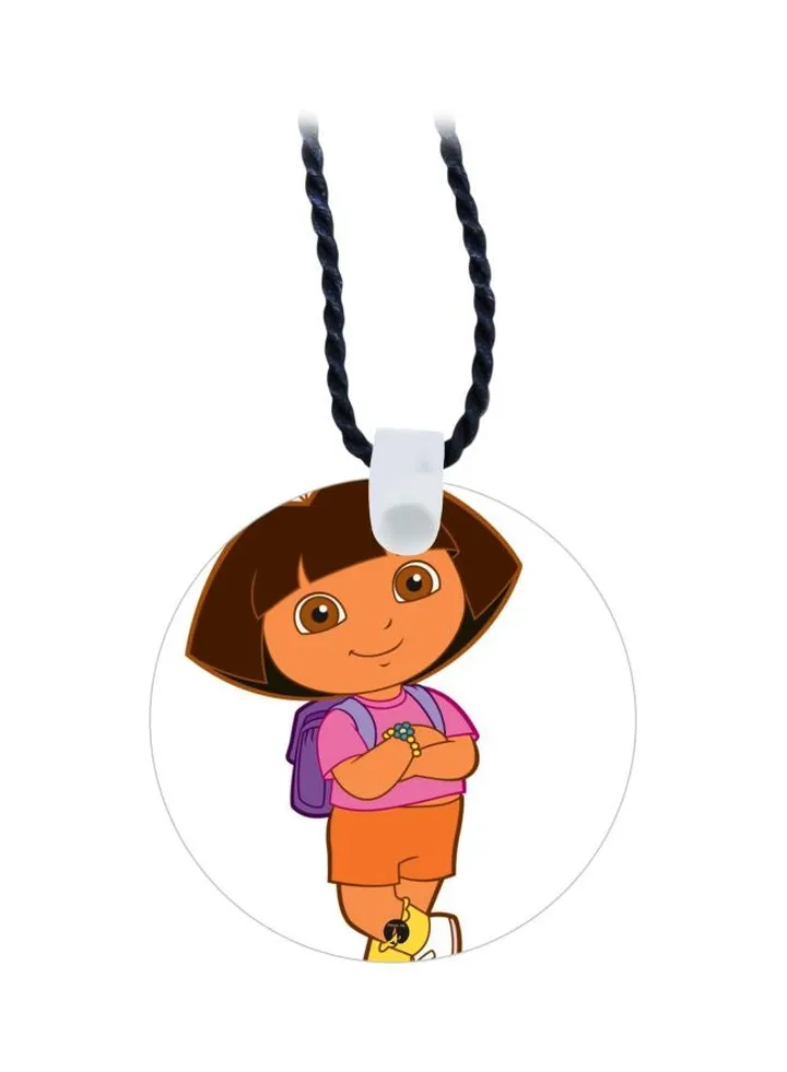 Dora The Explorer Printed Pendant Necklace
