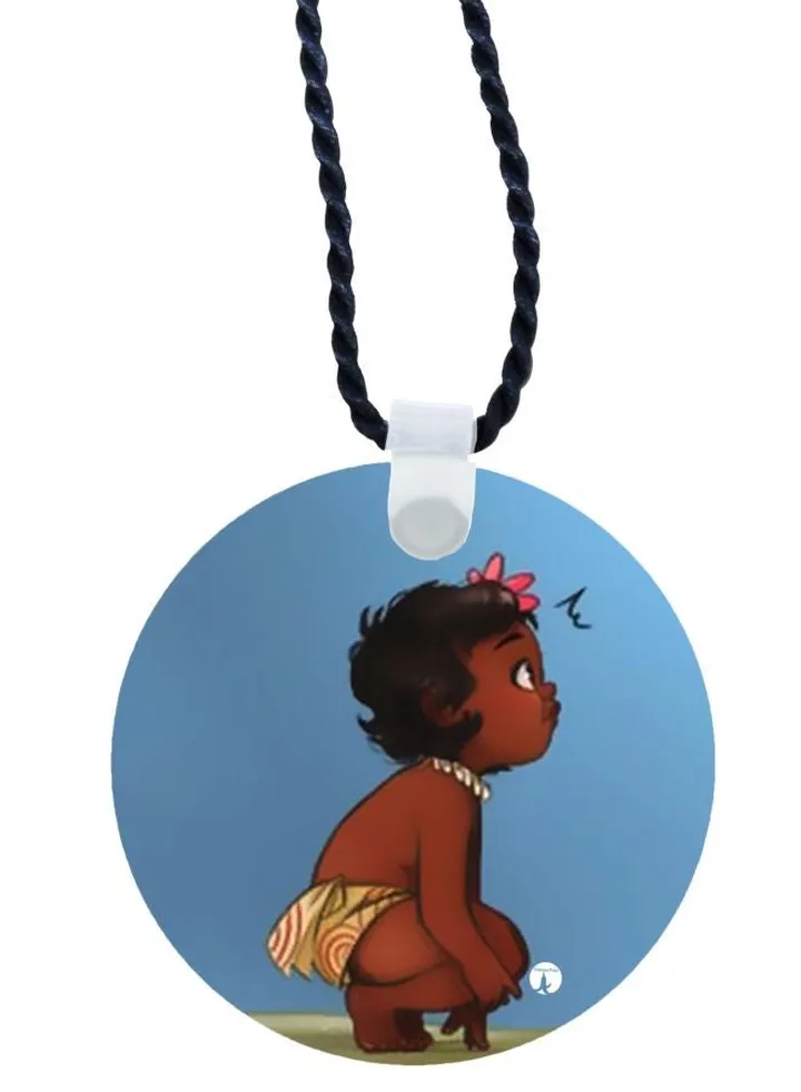 Moana Printed Pendant Necklace