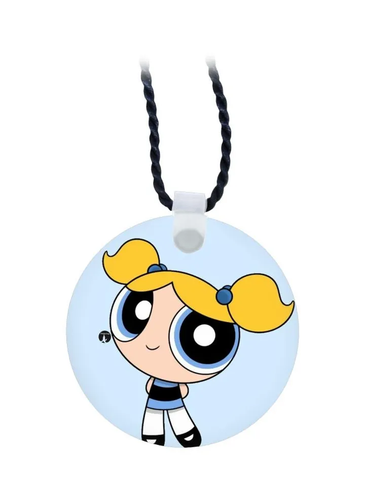 Bubbles Powerpuff Girl Printed Pendant Necklace