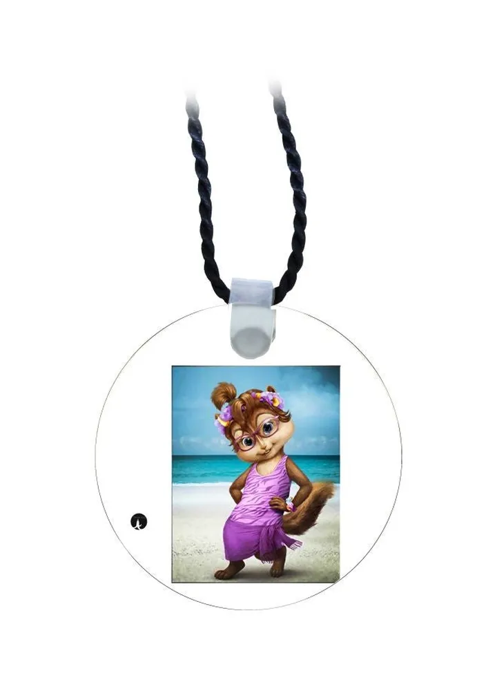 Anime Rabbit On Beach Printed Pendant Necklace