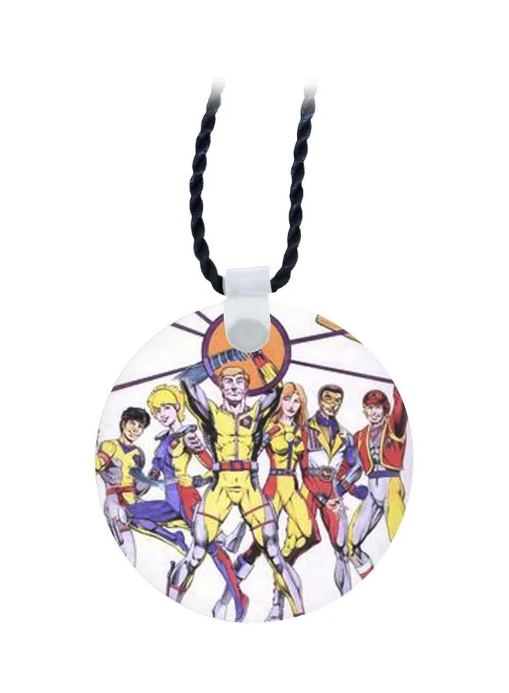 Bionic Six Printed Pendant Necklace