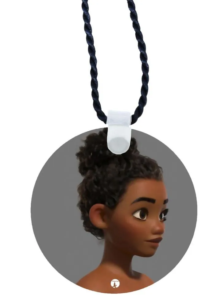Moana Printed Pendant Necklace