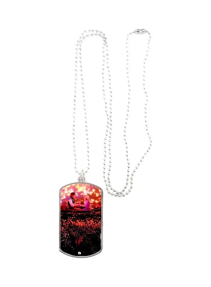 Rapunzel And Flynn Rider Themed Pendant Necklace