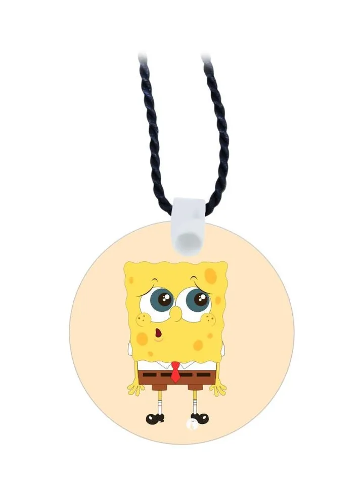 Sponge Bob Printed Pendant Necklace