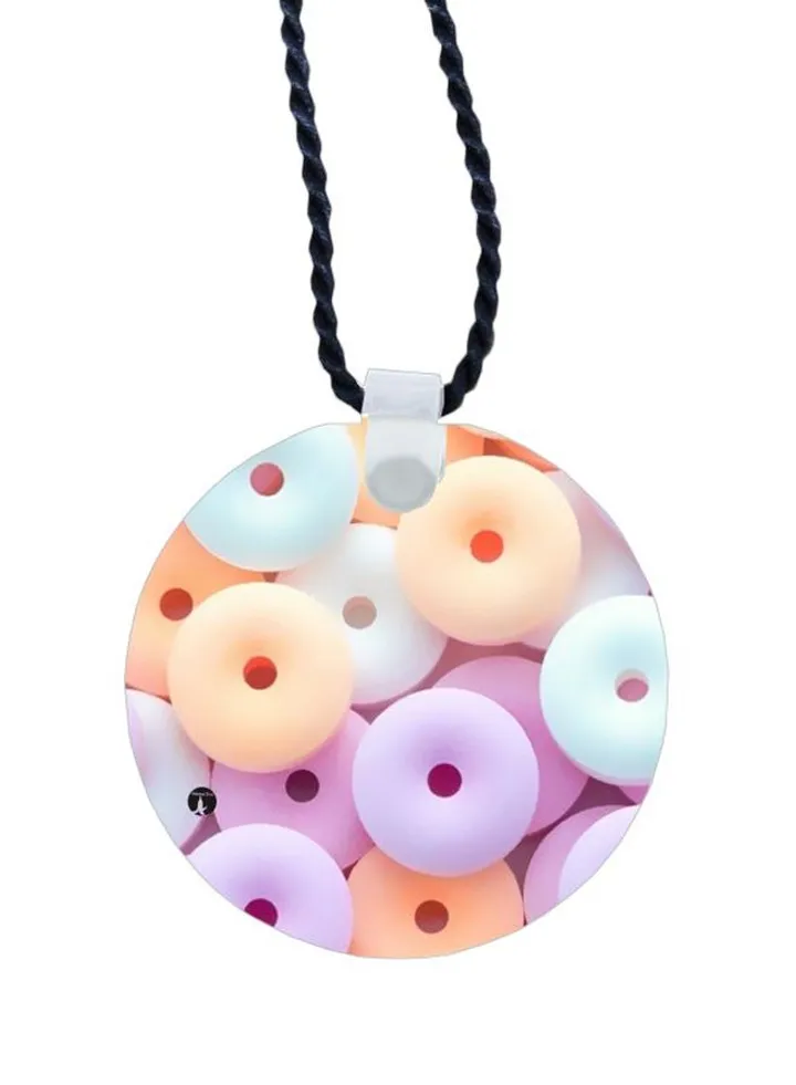 Printed Pendant Necklace