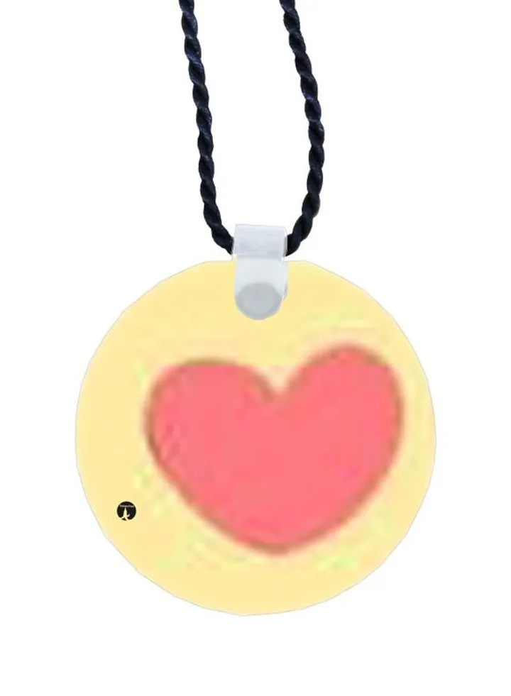 Heart Printed Pendant Necklace