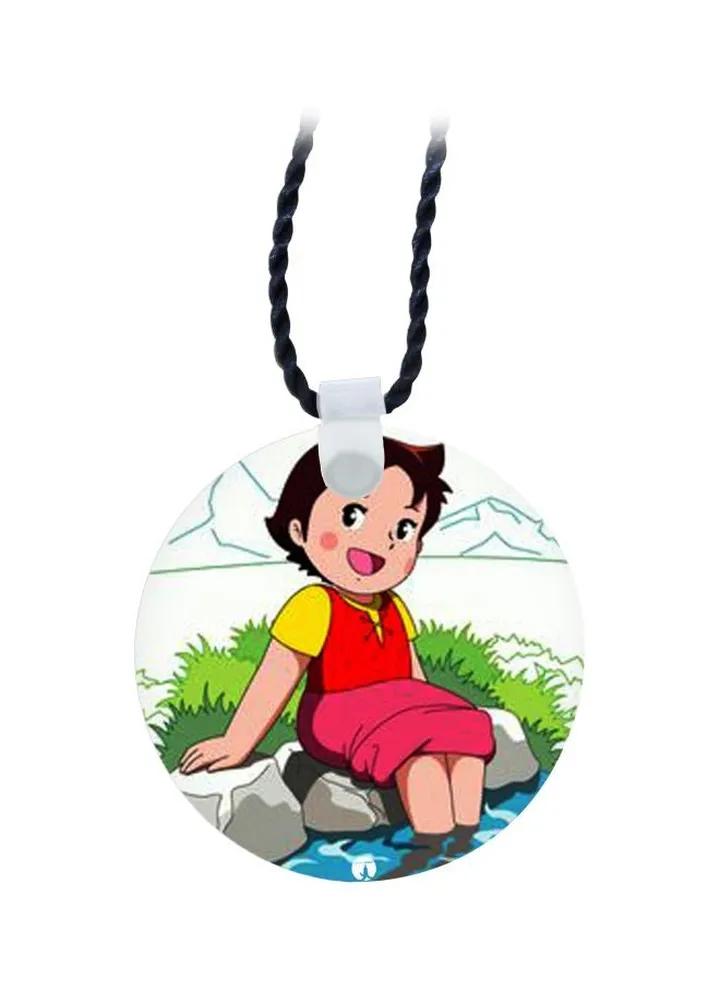 Heidi Girl Of The Alps Printed Pendant Necklace