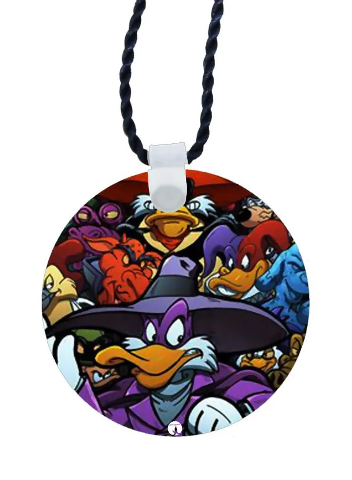 Cartoon Duck Printed Pendant Necklace