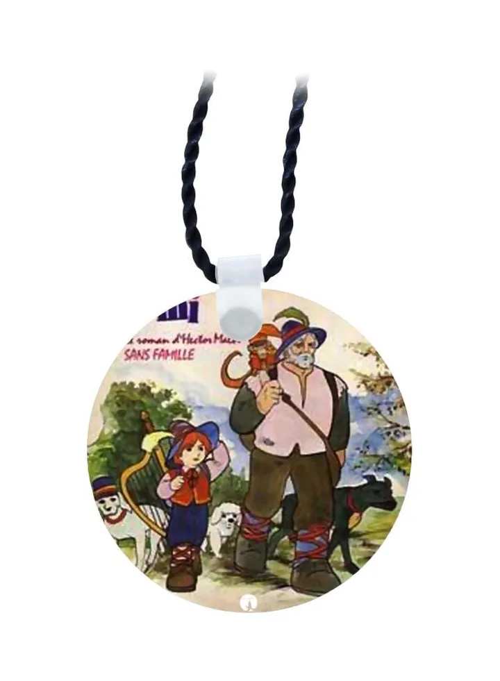 Remi Cartoon Printed Pendant Necklace