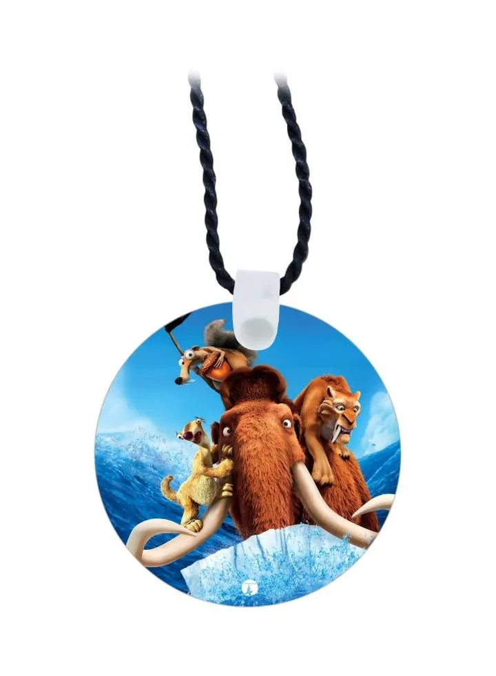 Ice Age Printed Pendant Necklace