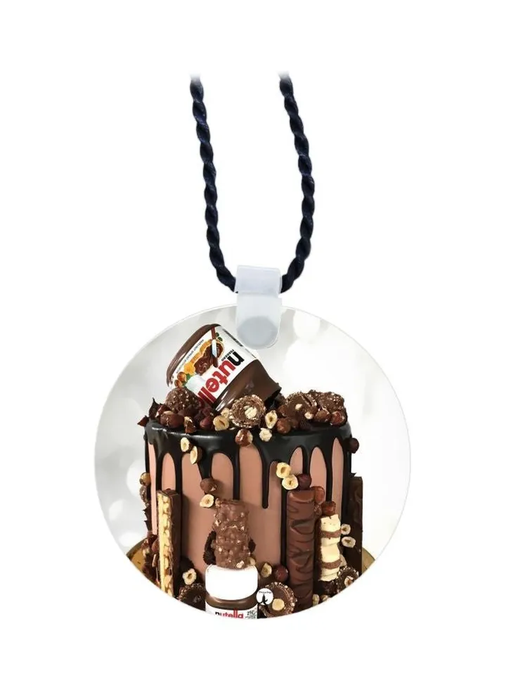 Nutella Printed Pendant Necklace