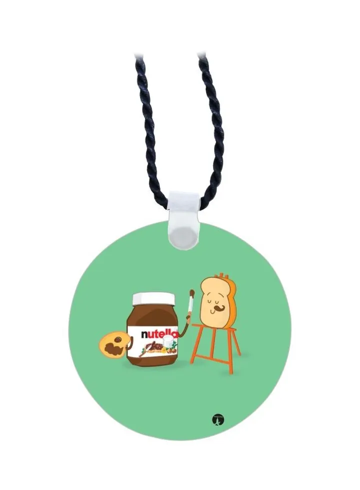 Nutella Printed Pendant Necklace