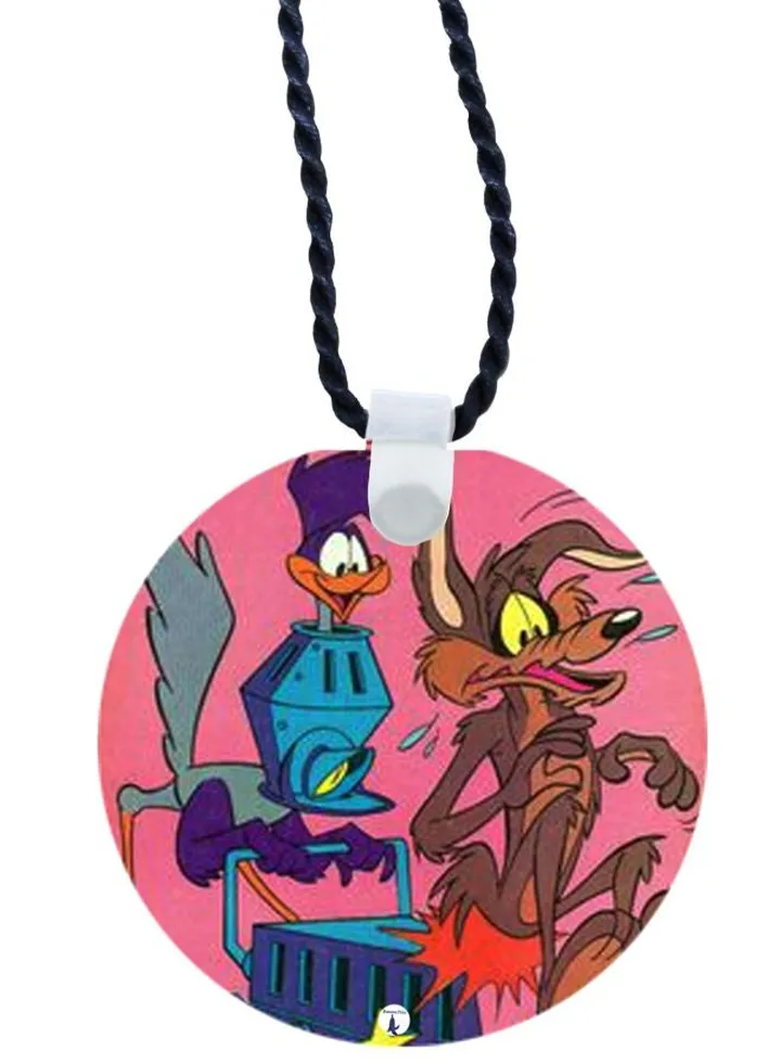 Road Runner Cartoon Printed Pendant Necklace