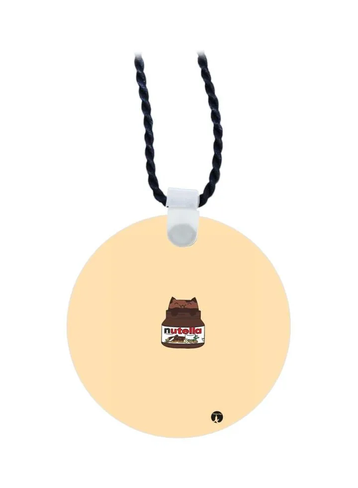 Nutella Printed Pendant Necklace