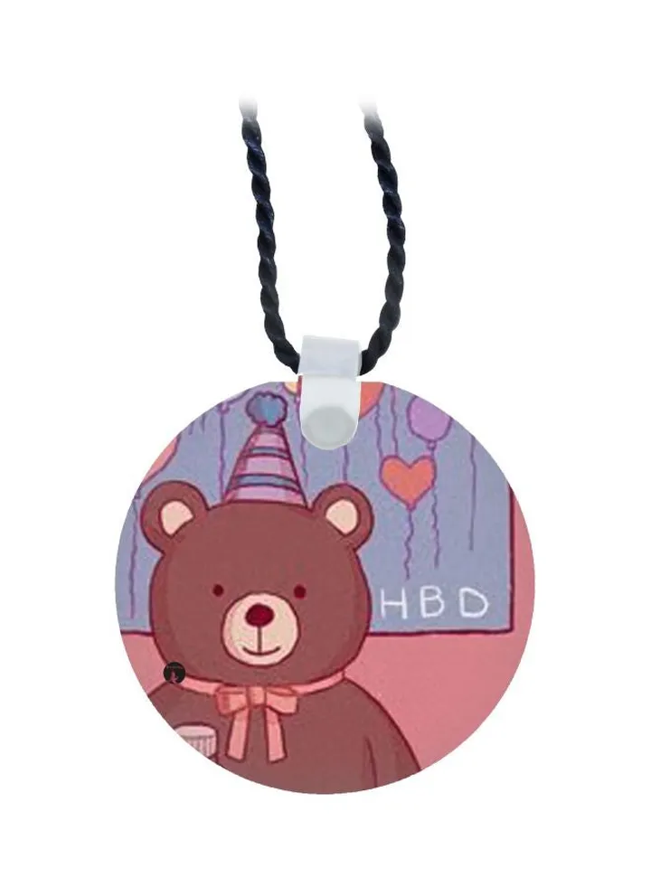 Taddy Bear Printed Pendant Necklace