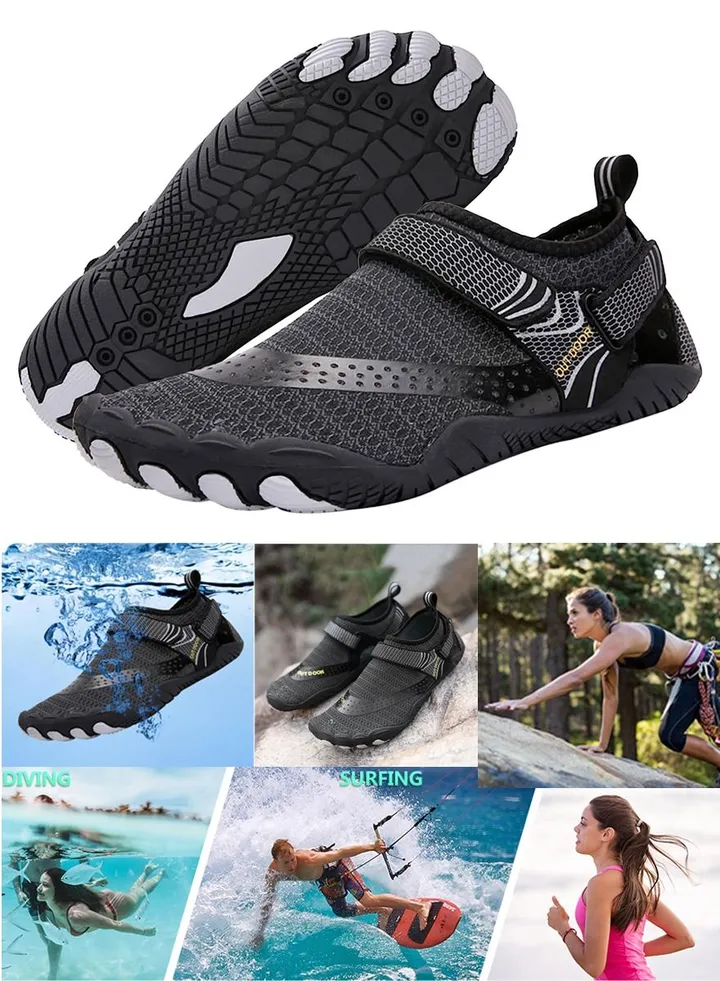 Professional Multi Sports Shoes, Perfect As Swimming Shoes, Surfing Shoes, Hiking Shoes, Beach Shoes, Diving Shoes, Pool Shoes, Comfortable Anti Slip Quick Dry Aqua Shoes For Outdoor Indoor Use