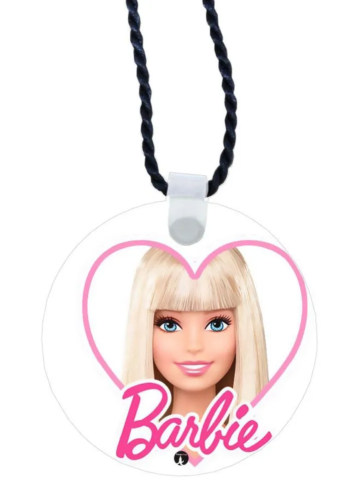 Barbie Printed Pendant Necklace