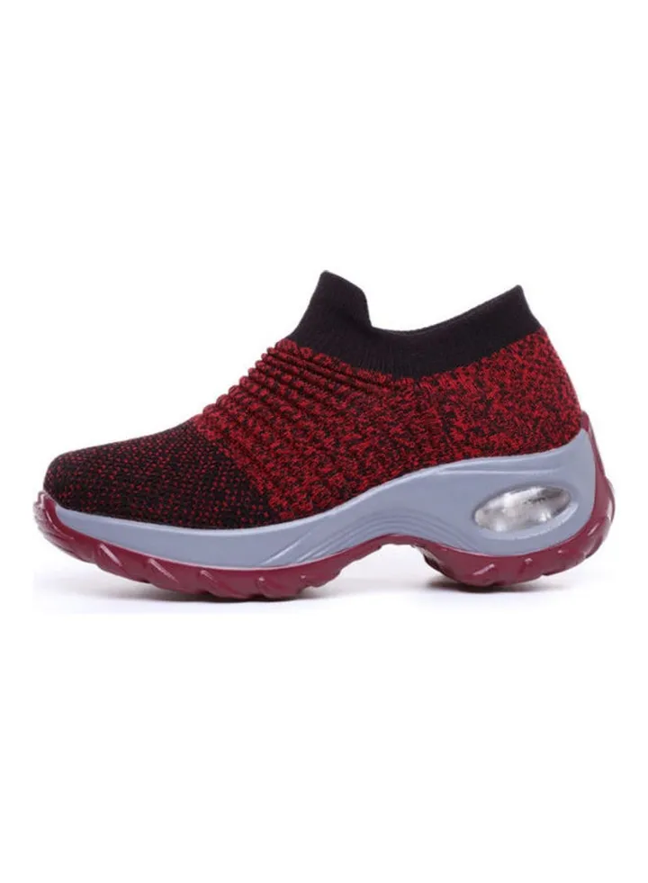 Women's Slip-On Sport Shoes Red/Black
