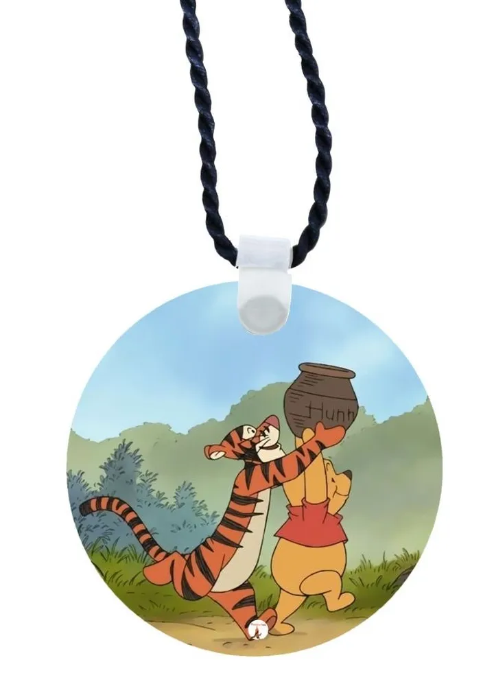 Winnie The Pooh Printed Pendant Necklace