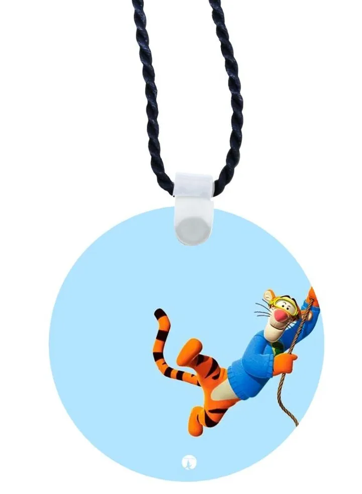 Winni The Pooh Series Tigger Cartoon Printed Pendant Necklace
