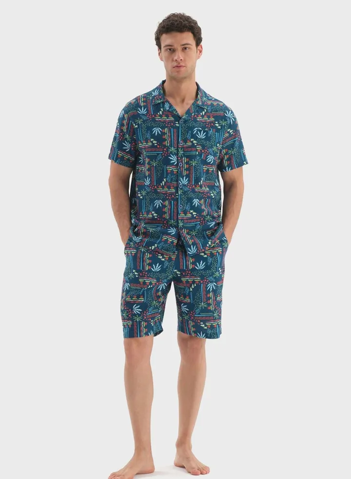 Nightwear Shirt & Short Set