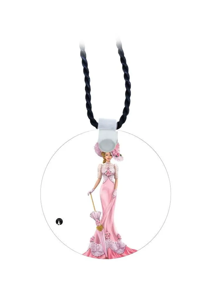 Girl Printed Pendant Necklace