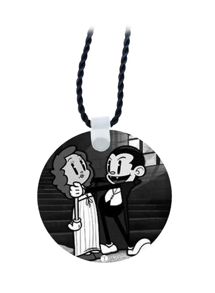 Vampire Cartoon Themed Pendant Necklace