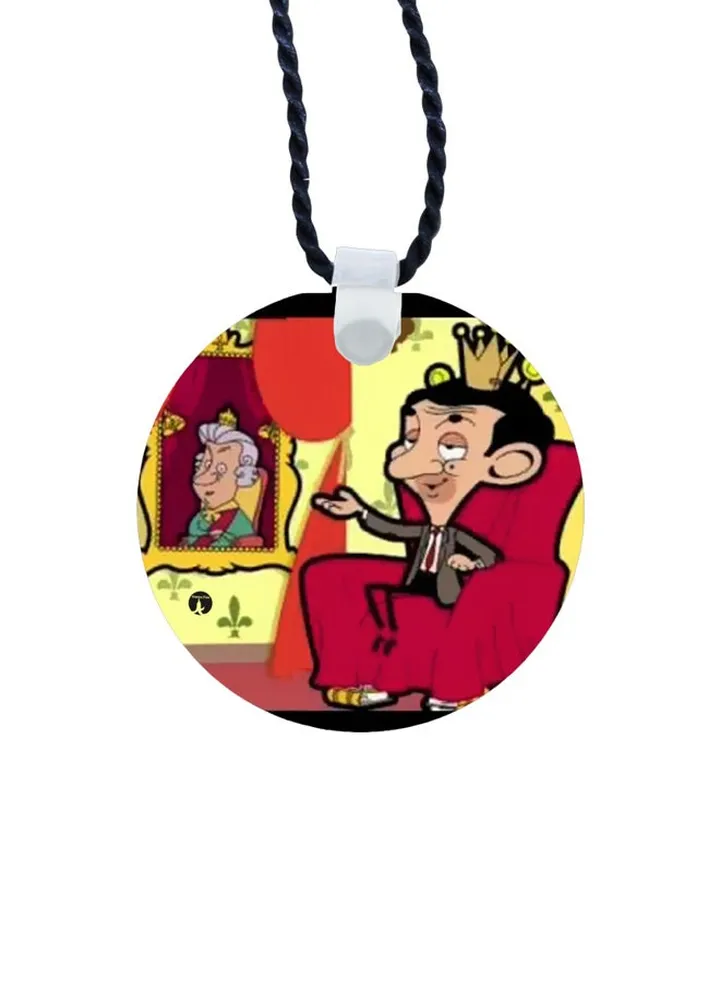Mr Bean Printed Pendant Necklace