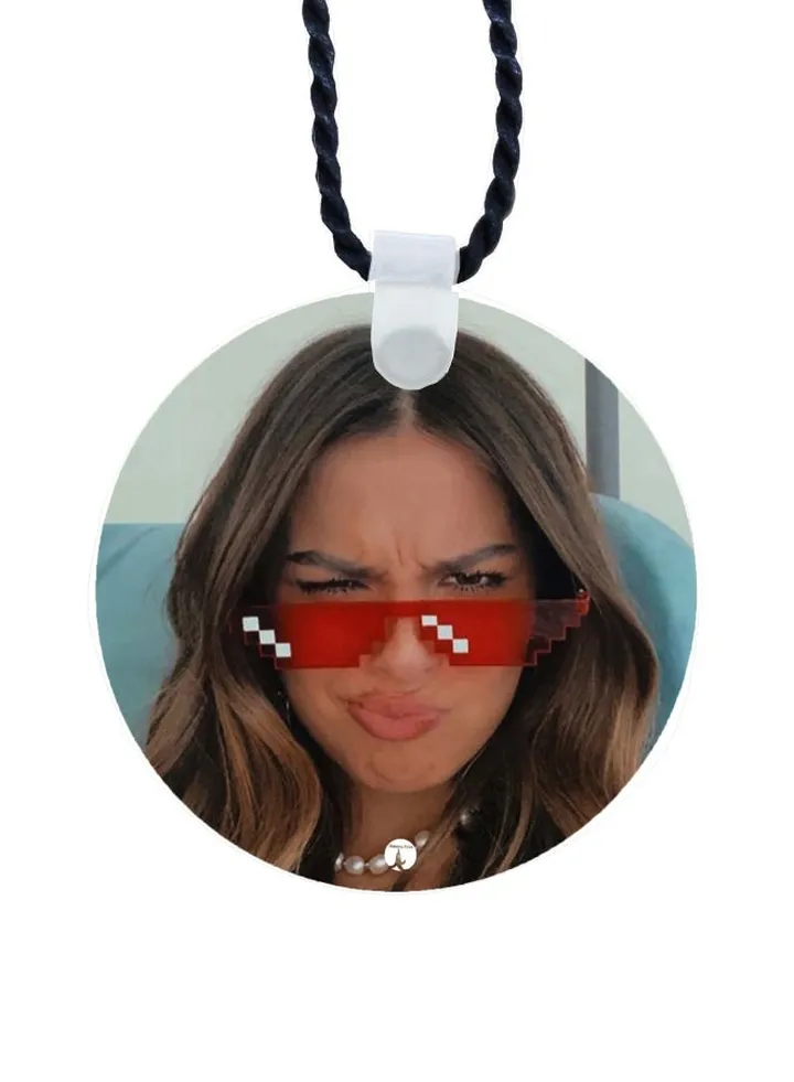Girl Printed Pendant Necklace