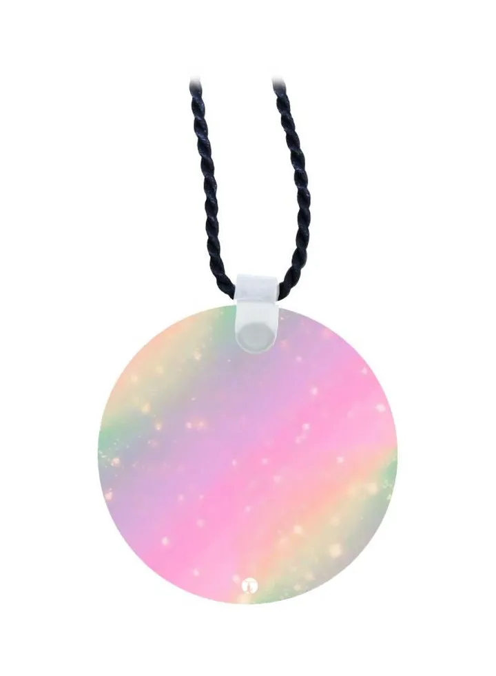 Rainbow Printed Pendant Necklace
