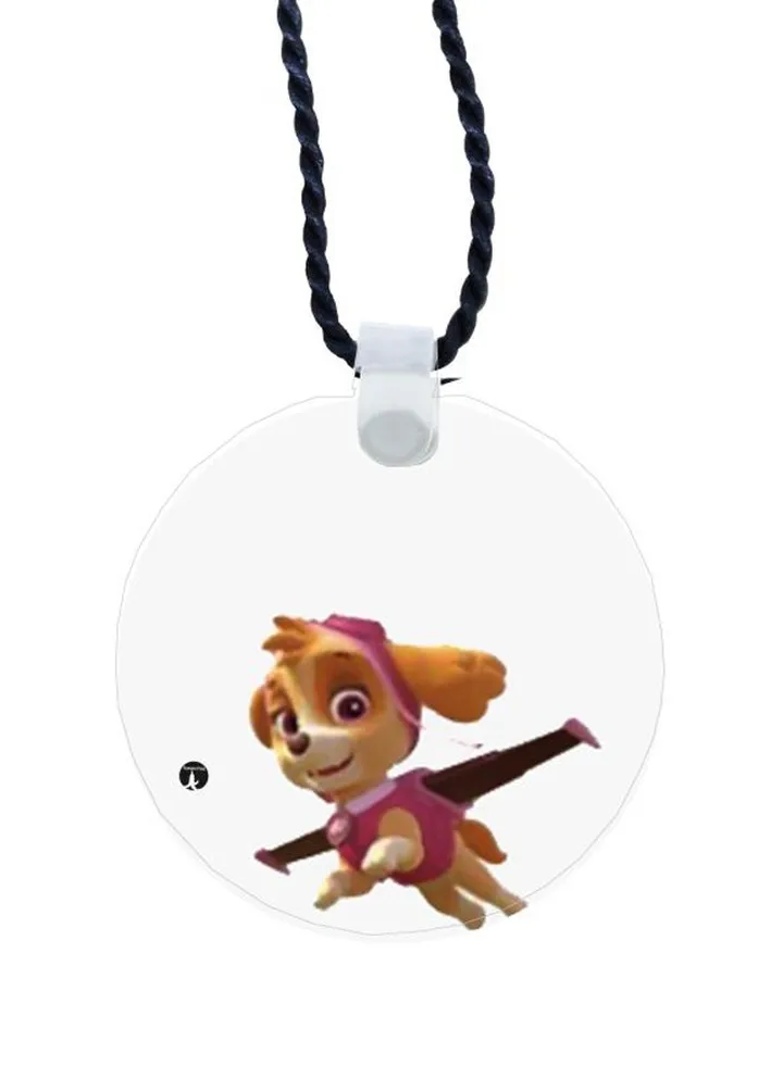 Skye Paw Patrol Printed Pendant Necklace