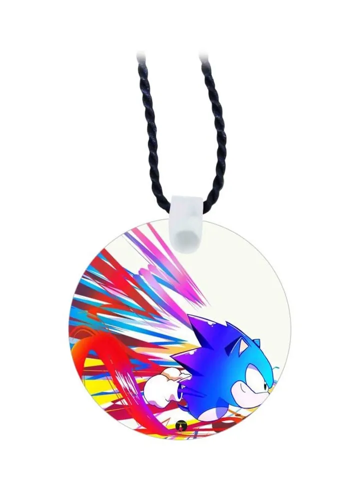 Sonic Utopia Printed Pendant Necklace