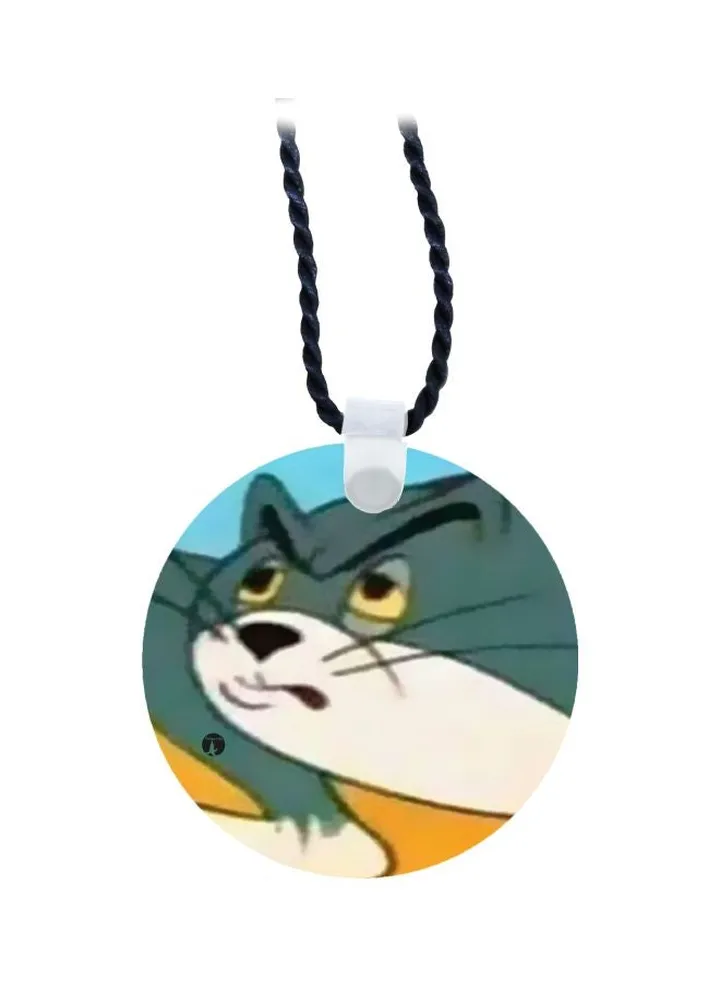 Tom And Jerry Printed Pendant Necklace