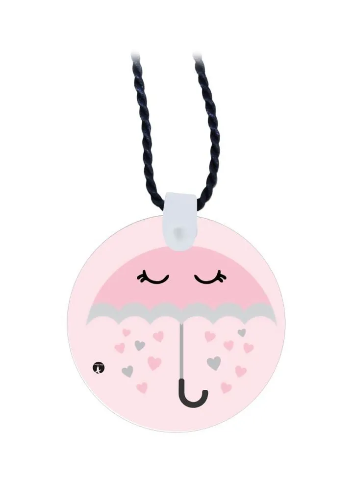 Raining Hearts Printed Pendant Necklace