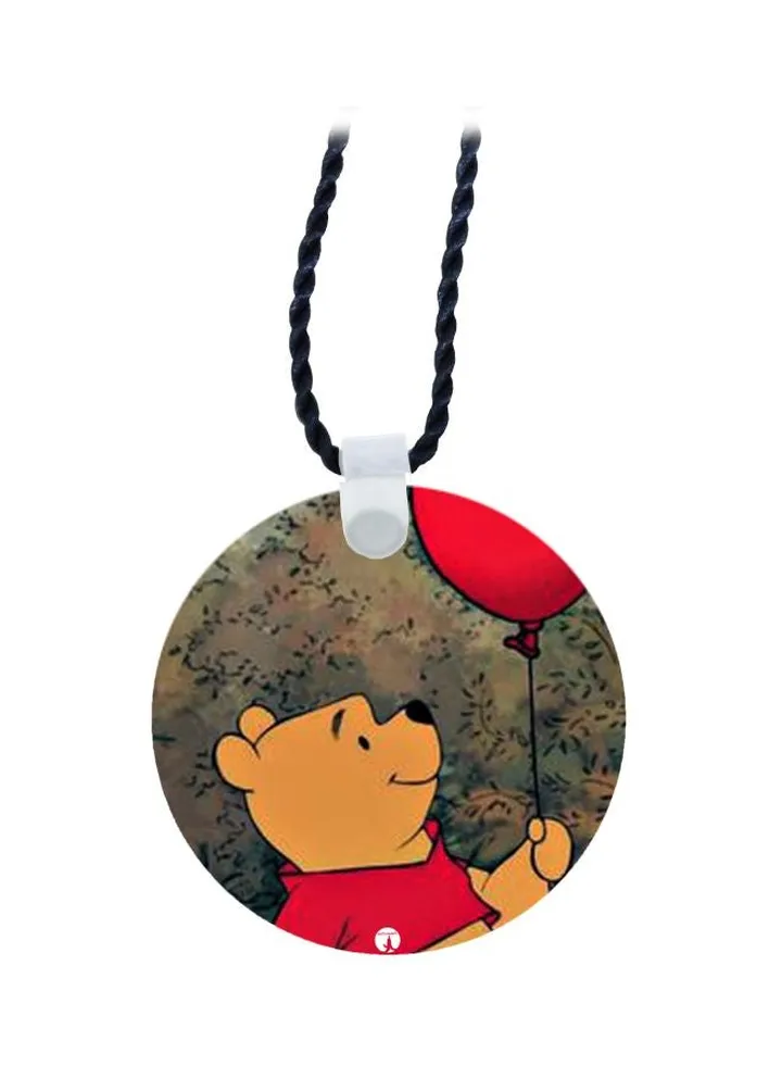 Pooh Printed Pendant Necklace