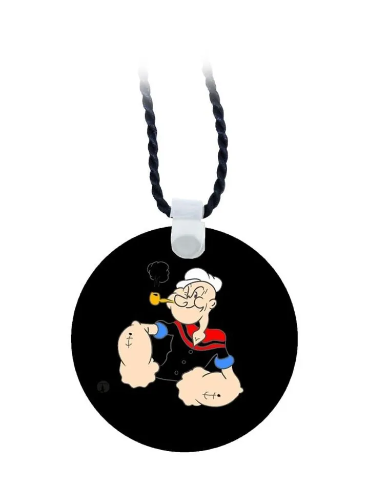 Popeye Printed Pendant Necklace