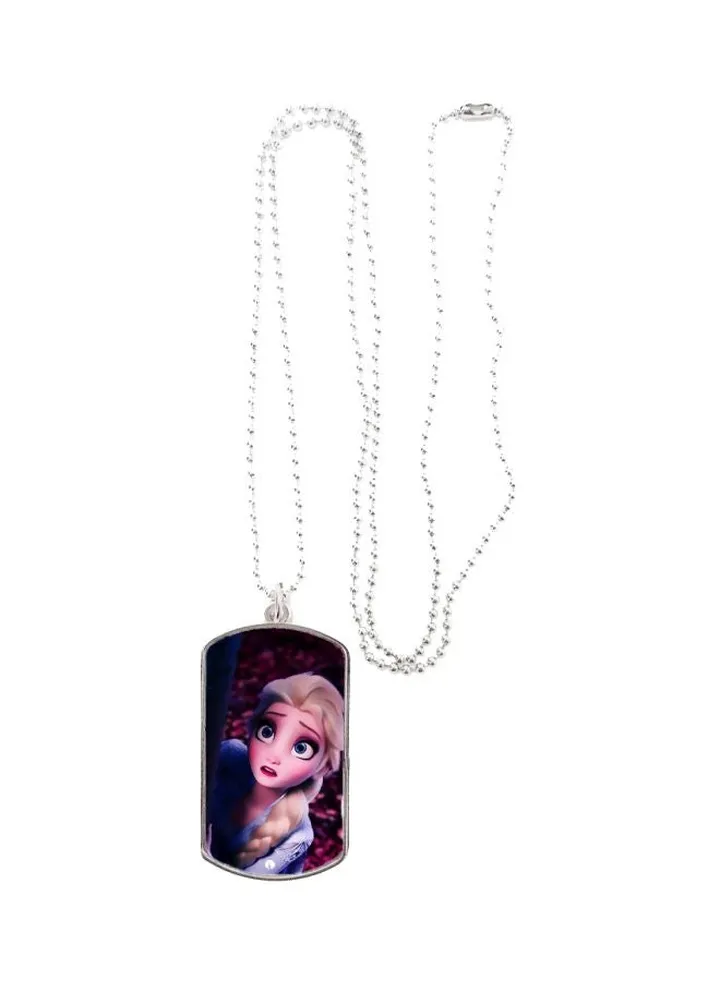 Disney Princess Elsa Printed Pendant Necklace