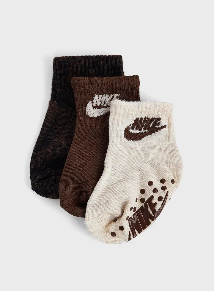 Infant 3 Pack Grip Socks