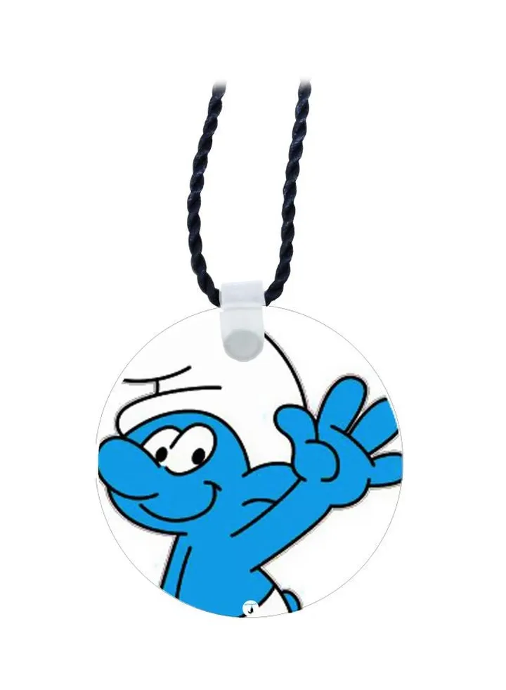 Smurf Themed Pendant Necklace