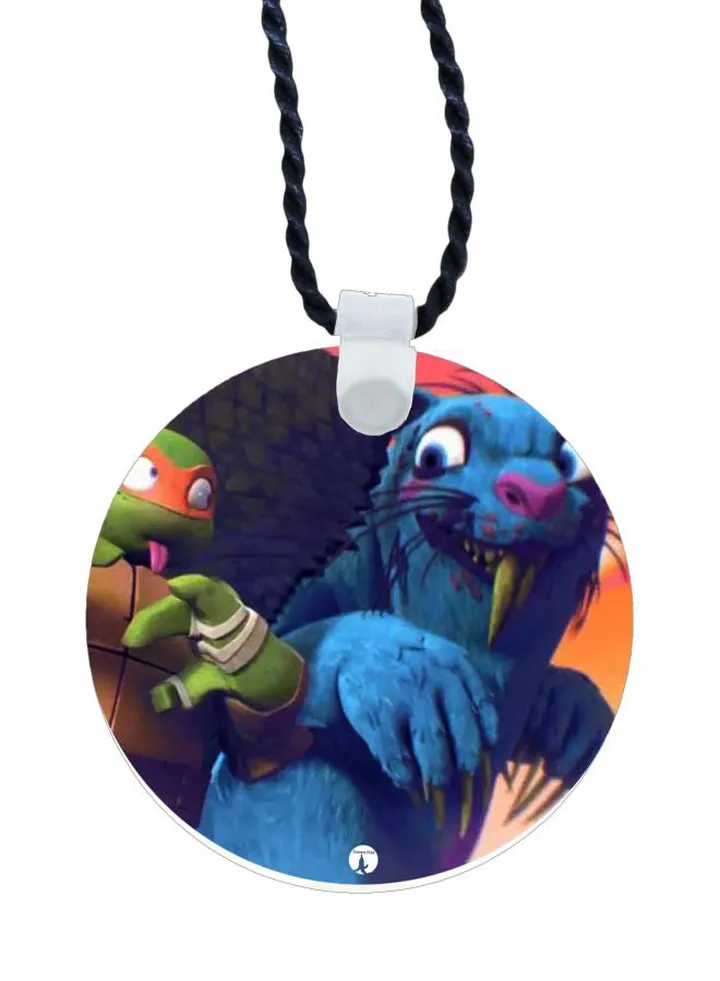 Ninja Turtles Printed Pendant Necklace