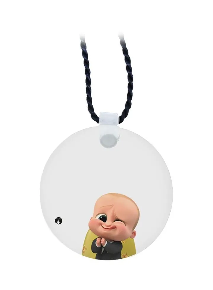 Baby Boss Printed Pendant Necklace